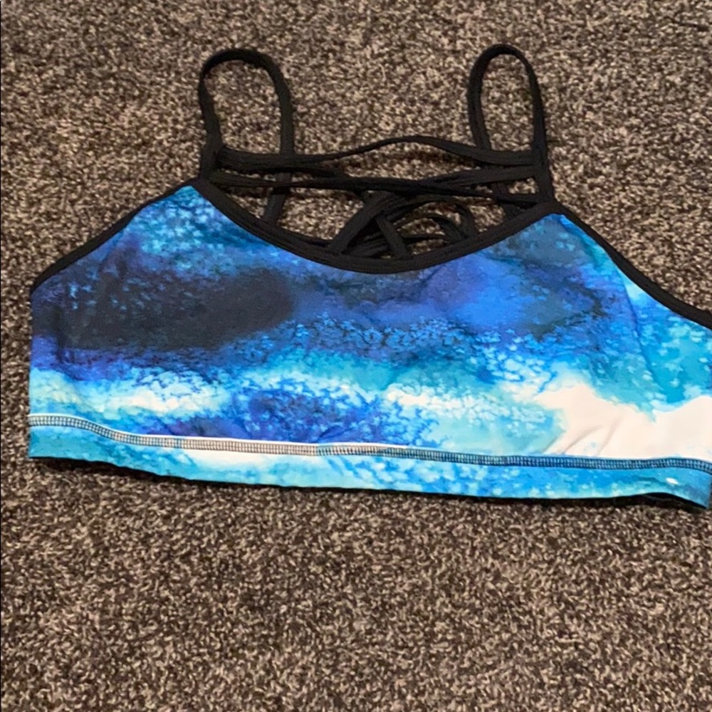 Strapped sports bra